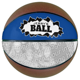 Personalized basketball ball with custom photo
