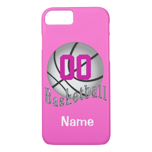 PERSONALIZED Basketball iPhone 7 Cases for Girls (Back)