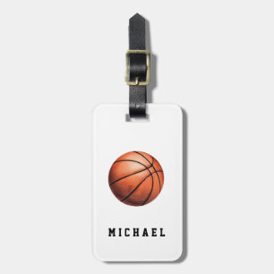 Personalized Basketball Luggage Tag