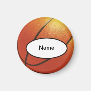personalized basketball magnet