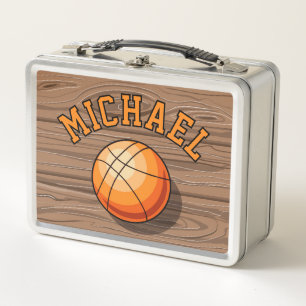 Personalized Basketball Metal Lunchbox