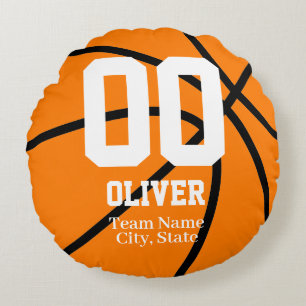 Personalized Basketball Player Room Decorative Round Cushion