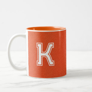 Personalized Basketball  Two-Tone Coffee Mug