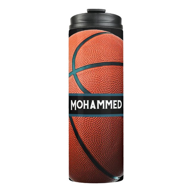 Personalized Basketball Water Bottle Custom Sport (Front)