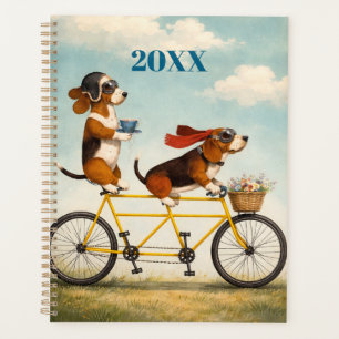 Personalized Basset Hound Tandem Planner
