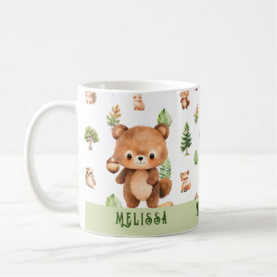 Personalized Bear Cute Animals Coffee Mug