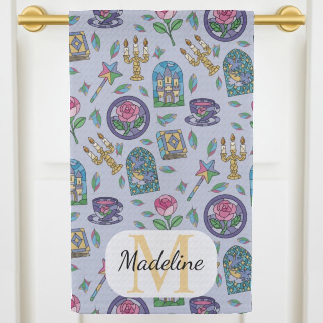 Personalized Beauty and the Beast Book Girl Tea Towel (Creator Uploaded)