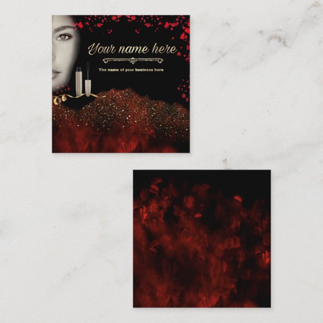 personalized beauty card (Front/Back)