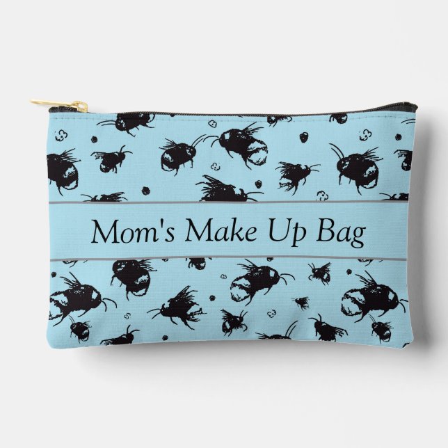 Personalized Bee Accessory Pouch  (Front)