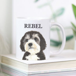 Personalized Bernedoodle Beverage Coaster Coffee Mug