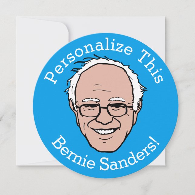 PERSONALIZED Bernie Sanders Cartoon Face (Front)
