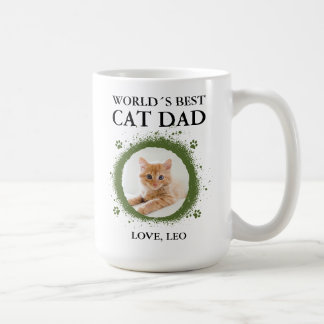 Personalized Best Cat Dad Coffee Mug
