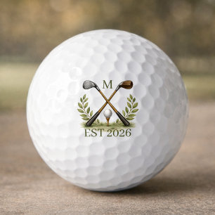 Personalized Best Dad By Par Monogram Golf Balls