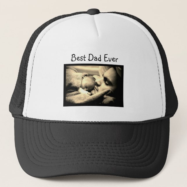 Personalized Best Dad Ever, Baseball Cap (Front)