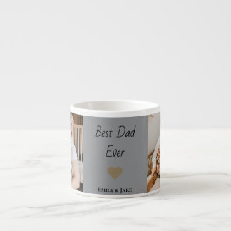 Personalized Best Dad Ever Espresso Mug Kids Names