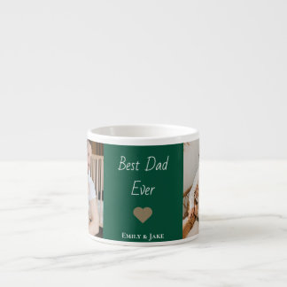 Personalized Best Dad Ever Espresso Mug Kids Names