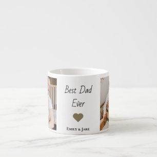 Personalized Best Dad Ever Espresso Mug Kids Names
