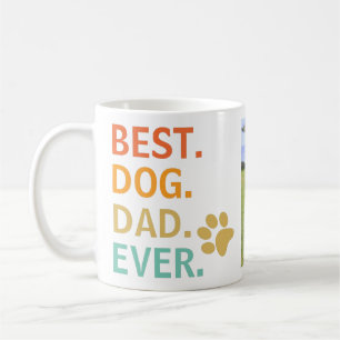 Personalized Best Dog Dad Ever. Coffee Mug 