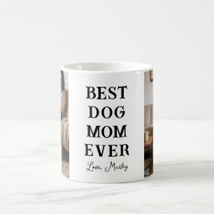 Personalized Best Dog Mom 2 Photo Mother’s Day Coffee Mug