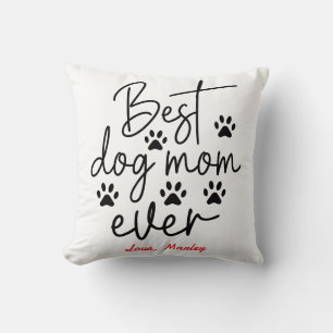 Personalized Best Dog Mom 2 Photo   Mother’s Day Cushion