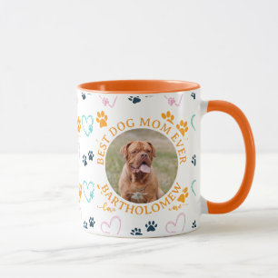 Personalized BEST DOG MOM EVER Mastif Photo Mug