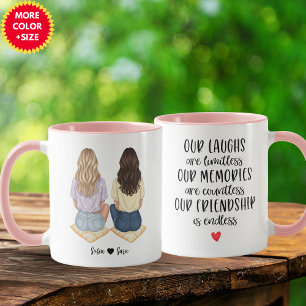 Personalized Best Friend Mug for Women   Funny Fri