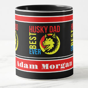 Personalized Best Husky Dad Ever Mug