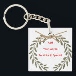 Personalized “Best Wishes” Acrylic Keychain<br><div class="desc">Send your warm thoughts with this elegant acrylic keychain! Perfect as a gift for weddings,  birthdays,  or any special occasion,  it can be personalized with your name or a short message. Lightweight,  durable,  and stylish,  it’s a meaningful keepsake your loved ones will treasure.</div>