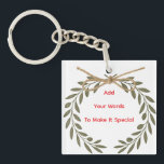 Personalized “Best Wishes” Acrylic Keychain<br><div class="desc">Send your warm thoughts with this elegant acrylic keychain! Perfect as a gift for weddings,  birthdays,  or any special occasion,  it can be personalized with your name or a short message. Lightweight,  durable,  and stylish,  it’s a meaningful keepsake your loved ones will treasure.</div>