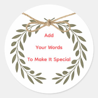 Personalized “Best Wishes” Stickers