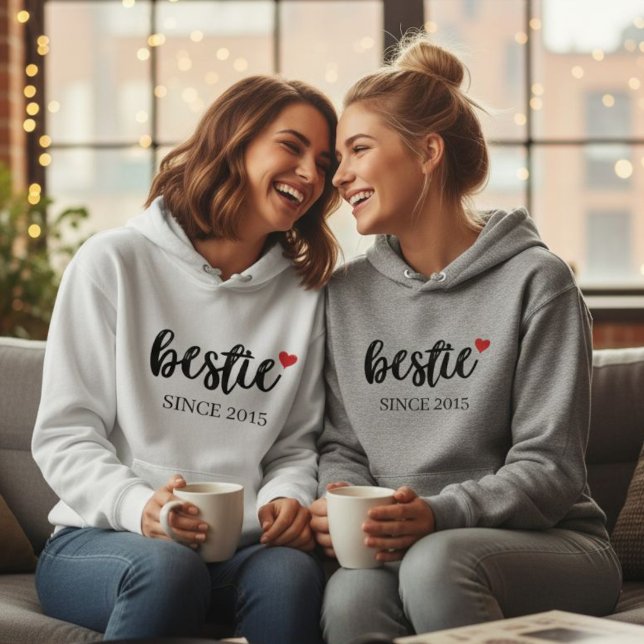 Personalized Besties Hoodie BFF Date Shirt (Creator Uploaded)