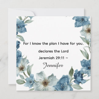 Personalized Bible Scripture jeremiah 29v11