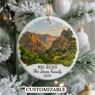 Personalized Big Bend National Park Ornament Texas