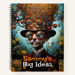 Personalized Big Ideas Steampunk Notebook
