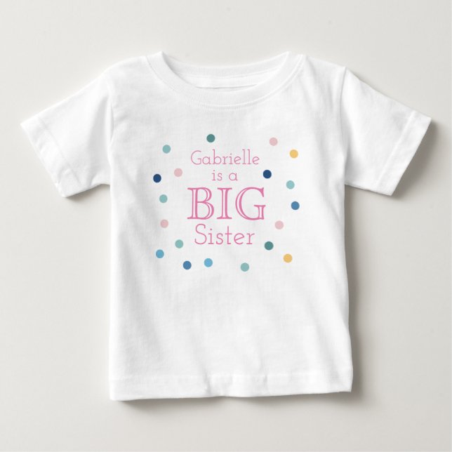 PERSONALIZED BIG SISTER t-shirt (Front)