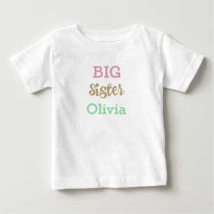 PERSONALIZED BIG SISTER t-shirt