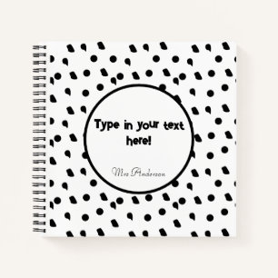 personalized binder,boho binder,modern boho custom notebook