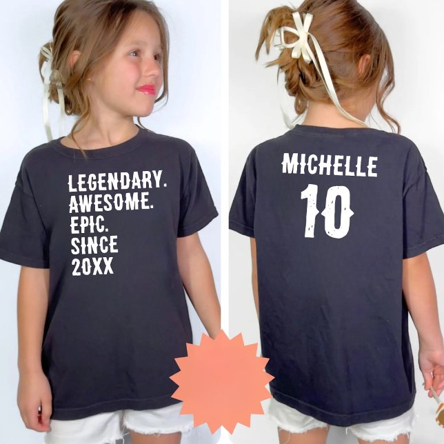 Personalized Birthday 10th 12th 14th Birthday Gift T-Shirt (Creator Uploaded)