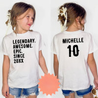 Personalized Birthday 10th 12th 14th Birthday Gift
