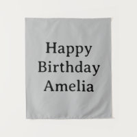 Personalized Birthday Banner Custom Name Flag Wall