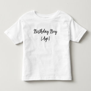 Personalized Birthday Boy Toddler – Custom Age T-Shirt