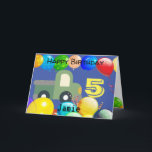 Personalized Birthday Card For 5 Year Old Boy<br><div class="desc">Custom personalized card for 5 year old son or grandson. Add your own pictures and words to create a unique greeting card.</div>