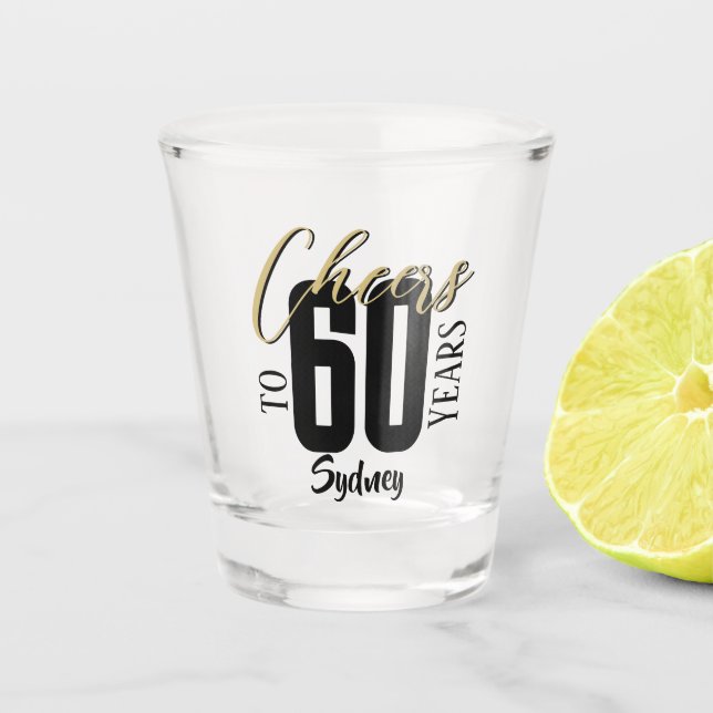 Personalized Birthday Celebration  Shot Glass (Front)