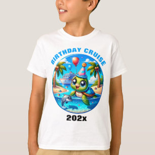 Personalized Birthday Cruise Shirt Sea Turtle