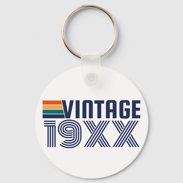 Personalized Birthday Key Ring (Front)