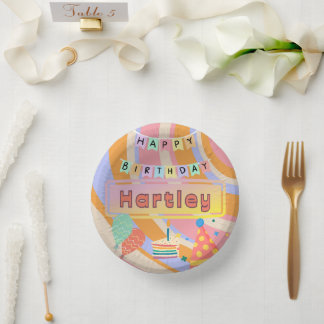 Personalized Birthday Plates, 10 Birthday Plates