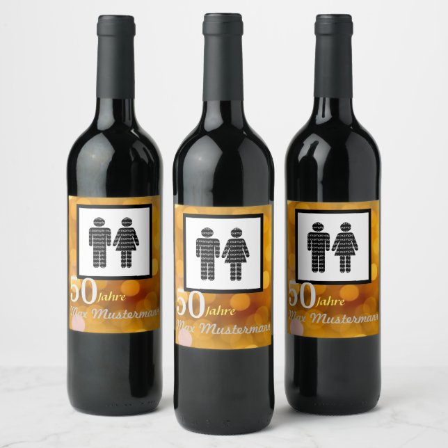 personalized birthday wine label (Bottles)