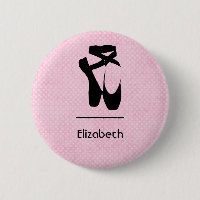 Personalized Black Ballet Shoes En Pointe