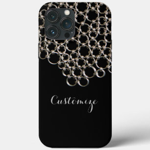 Personalized Black Chain  iPhone 13 Pro Max Case