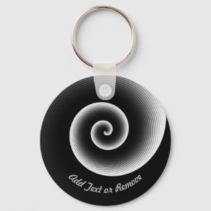 Personalized Black Cool Pattern Key Ring